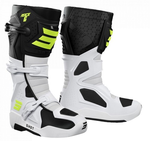 Bottes cross shot race - cross, jaune