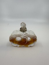Lalique “Deux Fleurs” Signed Crystal Bottle - Antique Perfume - France