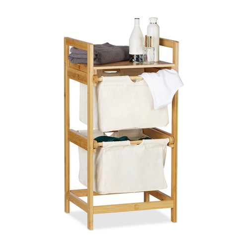 Panier linge bambou 2 - linge,