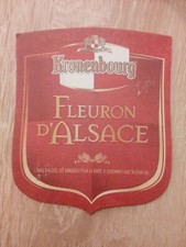 SOUS BOCK BEER KRONENBOURG FLEURON D ALSACE 