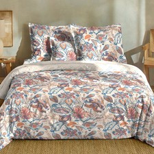 Parure de lit réversible 220x240 cm + 2 taies Coton 57 fils Ailleurs