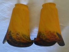 Paire Art déco tulipe pâte