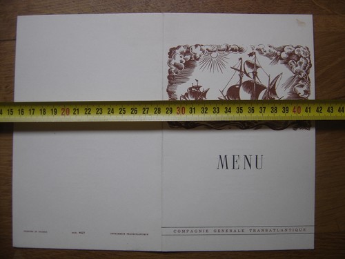 1954 menu cgt - 1954,