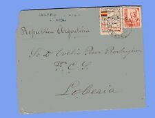 SPAIN CIVIL WAR, CENSORED COVER, VERIN CITY, 1937, NICE!