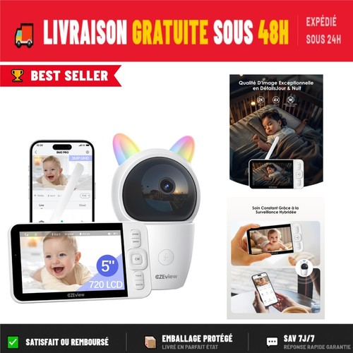 Czeview babyphone vidéo - czeview, 5"