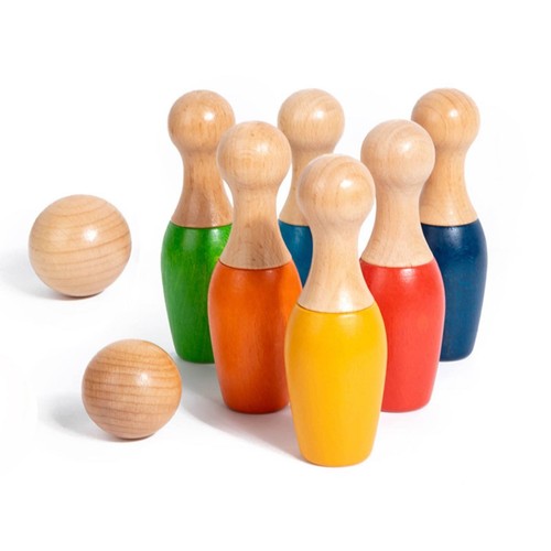 Jeu bowling bois mini - en,