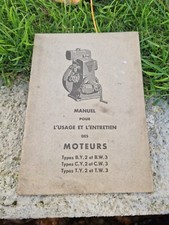 carnet utilisation notice entretien moteur BERNARD type B C T Y 2  B C T  W 3
