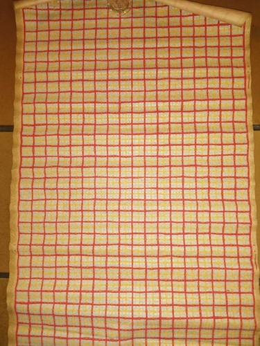 Ancien papier peint carreaux
