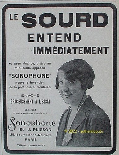Advertisement sonophone - advertisement,