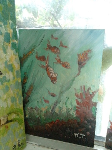 Tableau peinture huile format - huile,