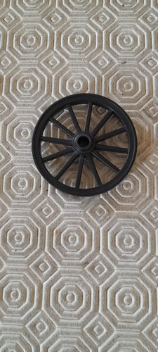 Roue noire diligence - , chariot