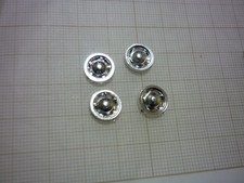 SOLID SPARE PARTS Renault 4CV - 4 wheel hubcaps (bur)