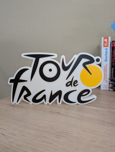 Plaque logo tour france 3d - tour,