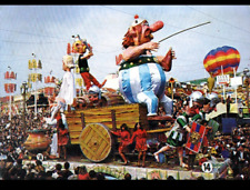 NICE (06) MONGOLFIERE & CHAR "ASTERIX" au CARNAVAL ROI DE BANDE DESSINEE en 1982