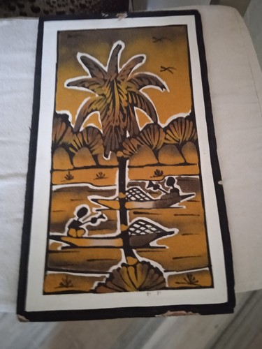 Cadre africain dessin sablé - africain,