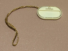 Genuine Original Current Omega Cream & Gold Watch Hang Swing Tag