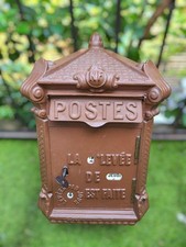 Antique cast iron mailbox, Mougeotte model, designed by Delachanal...