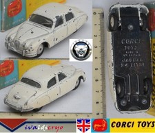 Jaguar mk2 2.4 litres saloon blanche 1/43 corgi toys 208s gt britains repro box