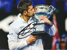 novak djokovic 6x8 SIGNED