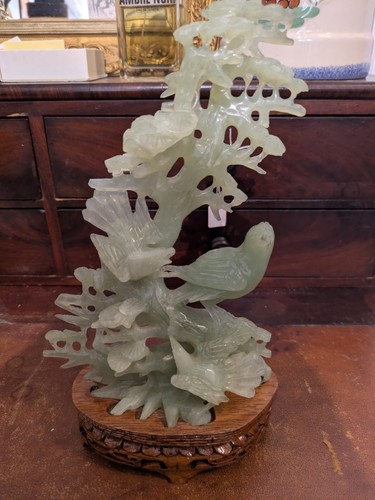 Antique bird jadeite - antique,