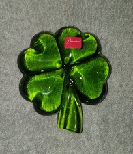 Trèfle vert en cristal de
