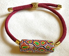 🌟BRACELET réglable . Perle antique Millefliori - Murano     🌟