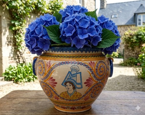Ancien gros cache pot - et,