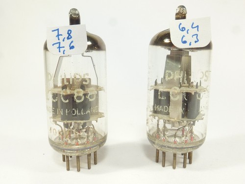 One pair philips ecc88 - one,