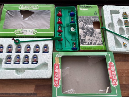Vintage subbuteo table soccer - table,