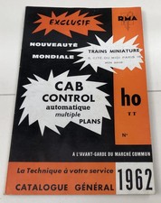 Catalogue Général Trains Miniatures RMA 1962 (+ Cab Control) - BE+