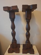 Paire Pied Fumeur Bois / Décoration Rustique / Art Populaire / VINTAGE