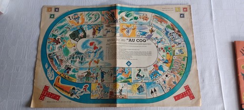 Ancien jeu oie au coq - l'oie, "au