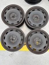 4 Jantes En Fer Usagées 15 Pouces Originales VW Polo 6x15 5x100 ET 38 57,1