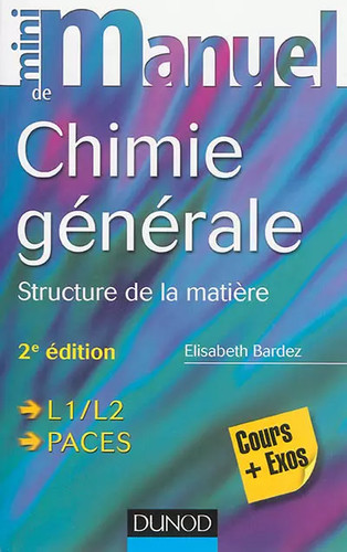 Mini manuel chimie - manuel, de