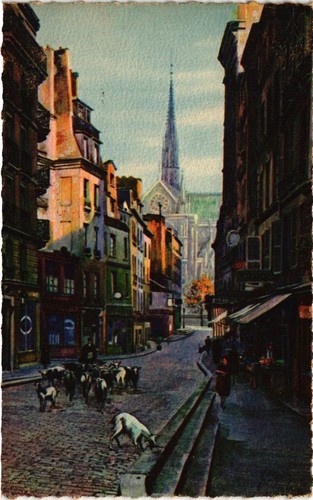Cpa paris rue haut - cpa, du