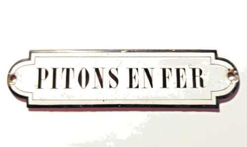 Ancienne plaque émaillée - ancienne,