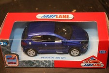 Peugeot 206 GTI Blue 1:32 Diecast Fast Lane