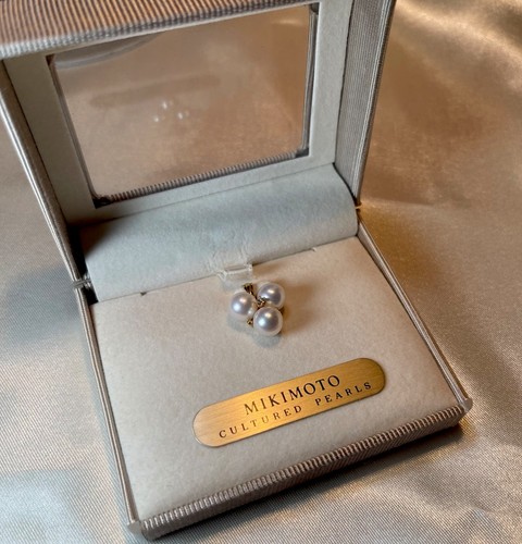 Authentic mikimoto k18 diamond - authentic,