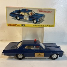 dinky toys Pontiac RCMP Car Boîte England Vintage Ref 252