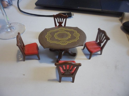 Table ovale 4 chaises - +,