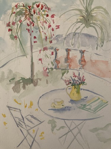 Dessin aquarelle papier fleurs - dessin,