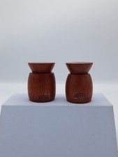 Vintage Dansk Teak Wood Salt and Pepper Shaker Set Mid Century Modern MCM