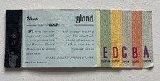 1970s Disneyland Adult ticket coupon book booklet - “E” Ticket - ALL ATTACHED