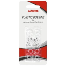 10 Bobines Canette plastique JANOME pour Machine à coudre & à broder Janome/Elna