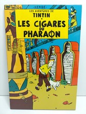 Tableau en bois laqué -  Tintin - Les Cigares du Pharaon
