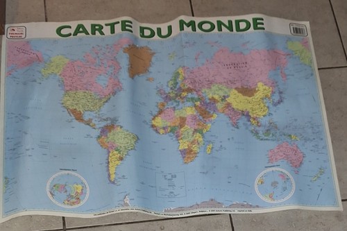 Carte monde planisphère - carte,