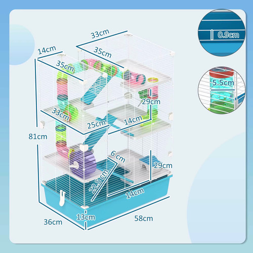 Cage hamster - cage, pour