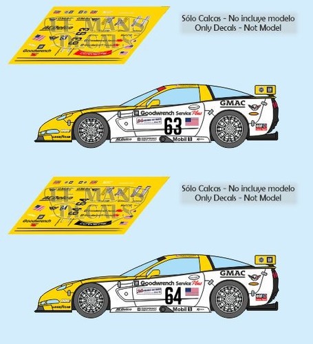 Autocollants corvette c5r - corvette, le