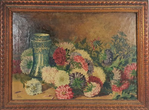 Nature morte fleurs et - nature,