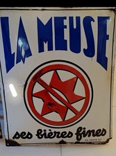 Plaque émaillée "La Meuse -